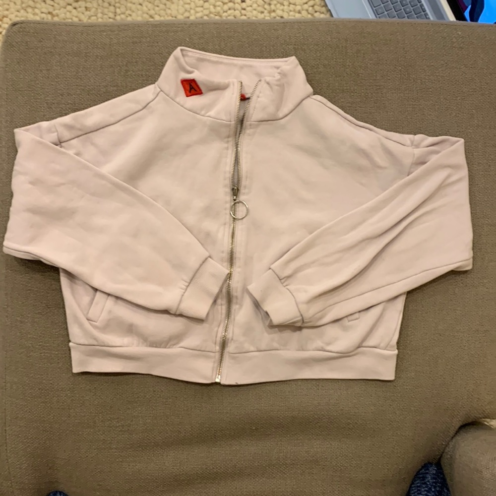 Cropped zip up long sleeve